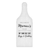 ママーズハウスフリーのハグとクッキーへようこそ カッティングボード (正面)