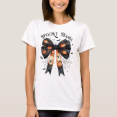 ママ不気味ハロウィーン Tシャツ (正面)