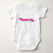 ママ与えの言葉 ベビーボディスーツ (裏面)