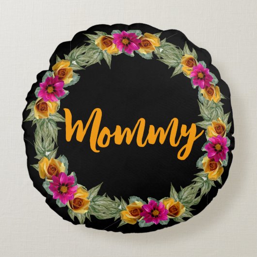 ママ丸い枕 ラウンドクッション (正面)