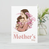ママ保持ベビー娘ムーンフラワーマザーズデイ シーズンカード (スタンド正面)