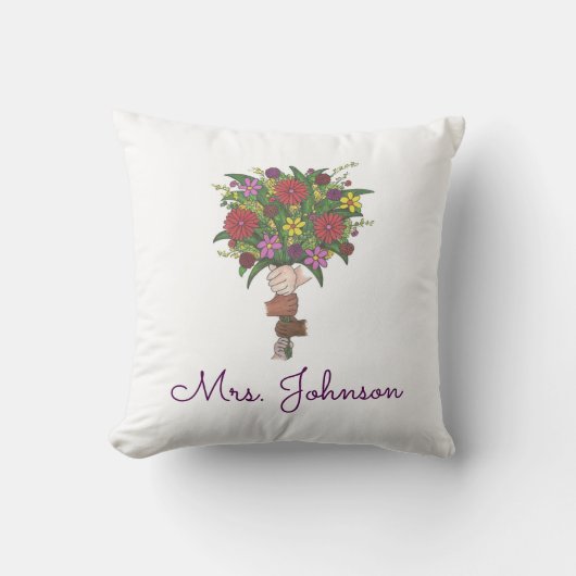 ママ先生リトルハンズフラワーブーケフローラ クッション (正面)