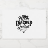 ママ先生天才 スパークリングワインラベル (シングルラベル)