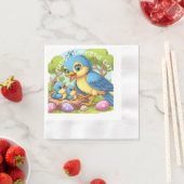 ママ入りベビー 縁ありカクテルナプキン (インサイチュ)