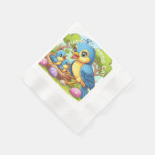 ママ入りベビー 縁ありカクテルナプキン (角)