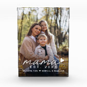 ママ写真オーバーレイ母の日 フォトブロック (正面)