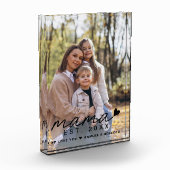 ママ写真オーバーレイ母の日 フォトブロック (左)