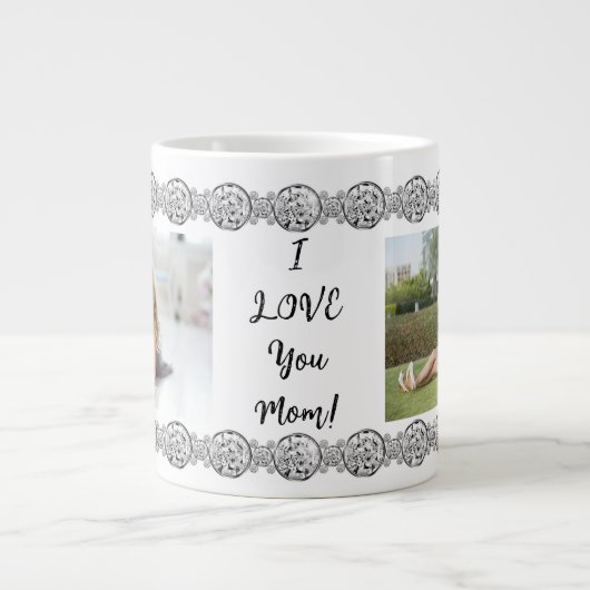 ママ写真マグカップ ジャンボコーヒーマグカップ (正面)
