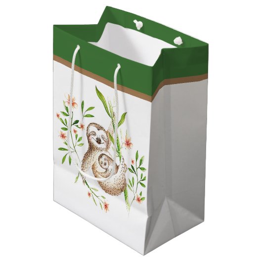 ママ及びベビースロース媒体抱き枕 ミディアムペーパーバッグ (正面アングル)