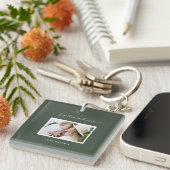 ママ可愛いスモダンクリプト写真ギフト キーホルダー (正面右)