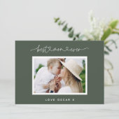 ママ可愛いスモダンクリプト写真ギフト シーズンカード (スタンド正面)