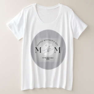 ママ可愛いTシャツ プラスサイズTシャツ