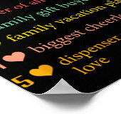 ママ名詞定義マおもしろいマママザーズ日 ポスター (角)