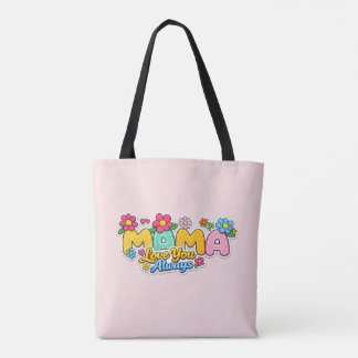 🌸👜 「ママ大好きだよ」トートバッグ トートバッグ