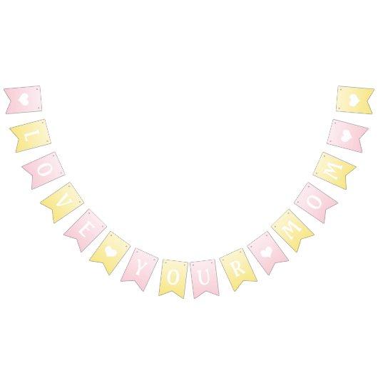 ママ大好きパーティーバナー バンティングフラッグ (全)