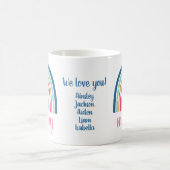 ママ大好きレインボー コーヒーマグ コーヒーマグカップ (中央)