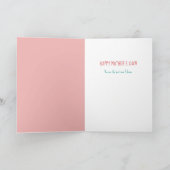 ママ大好き母の日帰りグリーティングカード カード (内部)