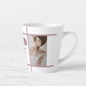 「ママ大好き」写真パーソナライズされたラテマグカップ カフェラテマグ (右)