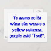 ママ太ってるね ポストカード (正面/裏面)