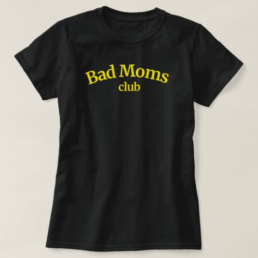 ママ女子おもしろいTシャツのMoms Clubギフト Tシャツ (デザイン正面)