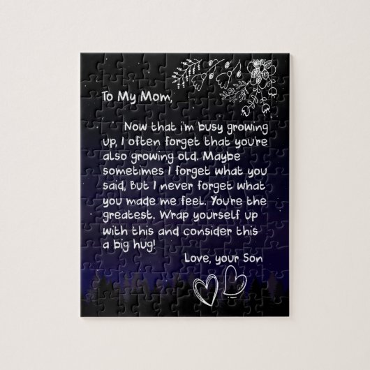 ママ好き |私の母に私はあなたを非常に愛している ジグソーパズル (縦)