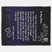 ママ好き |私の母に私はあなたを非常に愛している フリースブランケット (正面(横))