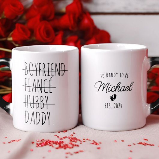 ママ妊娠のガールフレンドパーソナライズされた モーフィングマグカップ