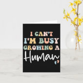 ママ妊娠告知I Can't I'mバス カード (黄色い花)