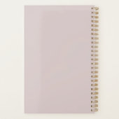 ママ妻ボス引用文l赤面ピンク&金ゴールドスクリプト プランナー手帳 (裏面)