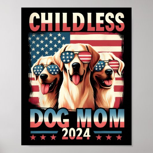 ママ子供なし犬ママ2024カマラハリスドッグ恋人 ポスター (正面)