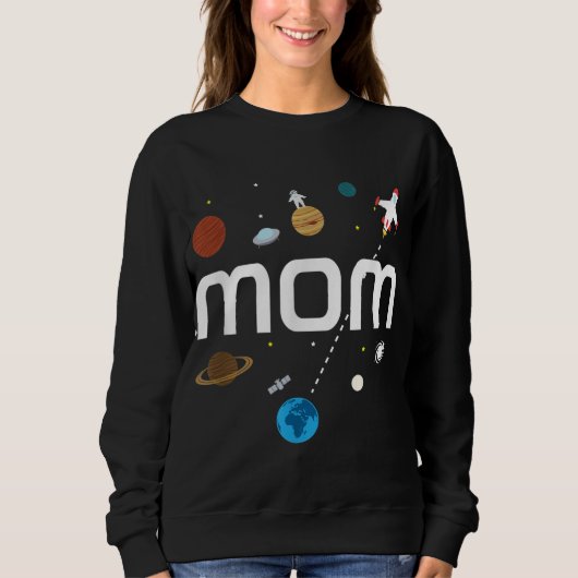 ママ宇宙誕生日会 スウェットシャツ (正面)