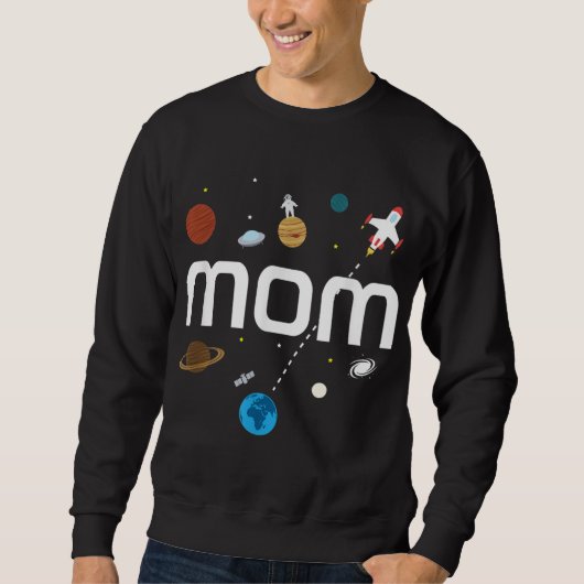 ママ宇宙誕生日会 スウェットシャツ (正面)