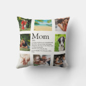 ママ定義引用文フォトコラージマザーズ日thr クッション (裏面)