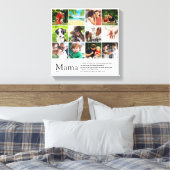 ママ定義引用文フォトコラージュ キャンバスプリント (インサイチュ (寝室))