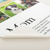 ママ定義6ファミリーフォトコラージュ シェルパブランケット (3/4)