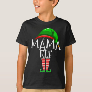 ママ小妖精や小人家族マッチングクリスマスギフトグランマフー Tシャツ