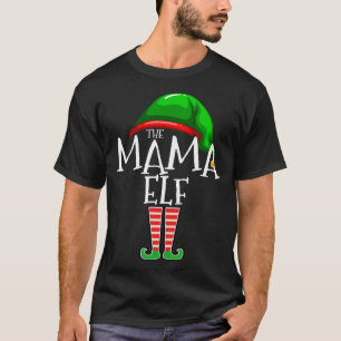 ママ小妖精や小人家族マッチングクリスマスギフトグランマフー Tシャツ