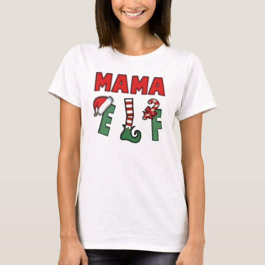 ママ小妖精や小人 Tシャツ (正面)