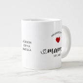 ママ就任 ジャンボコーヒーマグカップ (正面右)