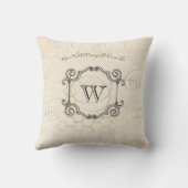 ママ引用文クイーンビーモノグラム クッション (裏面)