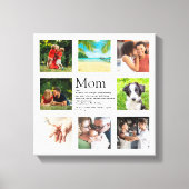 ママ引用文ファミリーフォトコラージマザーンデイキャンバス キャンバスプリント (正面)