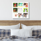 ママ引用文ファミリーフォトコラージマザーンデイキャンバス キャンバスプリント (インサイチュ (寝室))