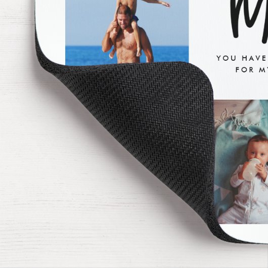 ママ引用文母の日8写真コラージュ マウスパッド (コーナー)