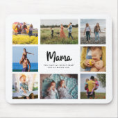 ママ引用文母の日8写真コラージュ マウスパッド (正面)