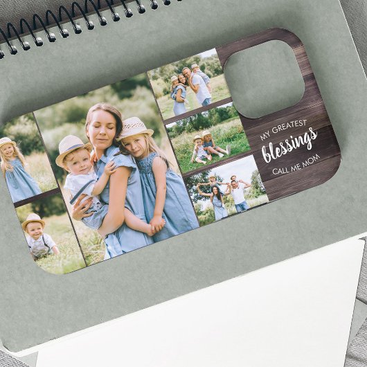 ママ恵み引用文6 Photo Collage 素朴 Wood Case-Mate iPhoneケース