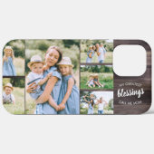 ママ恵み引用文6 Photo Collage 素朴 Wood Case-Mate iPhoneケース (裏面 (横))