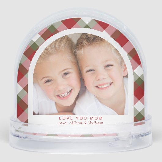 ママ愛あなたアーチ写真クリスマス (裏面)