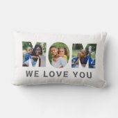 ママ愛してるよカスタムう母の日3写真コラージュ ランバークッション (裏面)