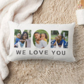 ママ愛してるよカスタムう母の日3写真コラージュ ランバークッション (ブランケット)