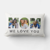 ママ愛してるよカスタムう母の日3写真コラージュ ランバークッション (正面)